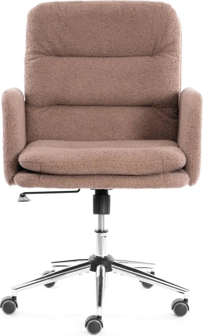 Офисное кресло TetChair Dover (хром/букле/коричневый) – фото товара