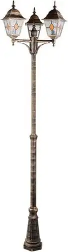 Садовый светильник Arte Lamp Madrid A1542PA-3BN – изображение в каталоге