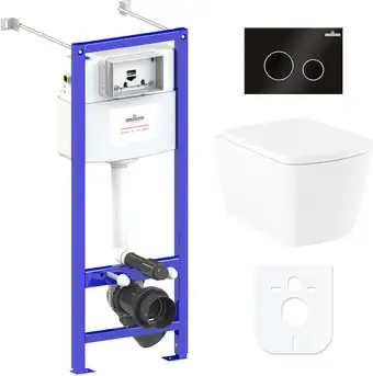 Унитаз Lavinia Boho Relfix Aveo Rimless 6 в 1 77050212 (черный пластик) - изображение в каталоге