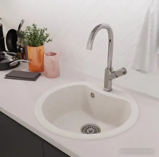 Кухонная мойка Mixline ML-GM09 551802 (ультра-белый) - фото товара