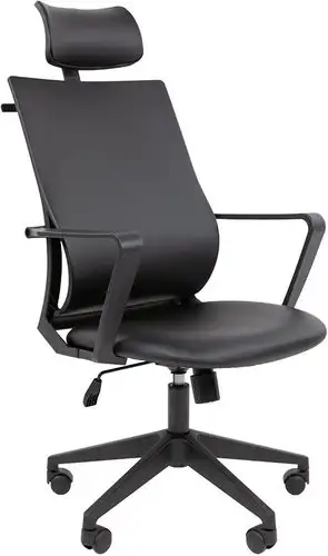 Офисное кресло CHAIRMAN 545 (экокожа черный) – изображение в каталоге
