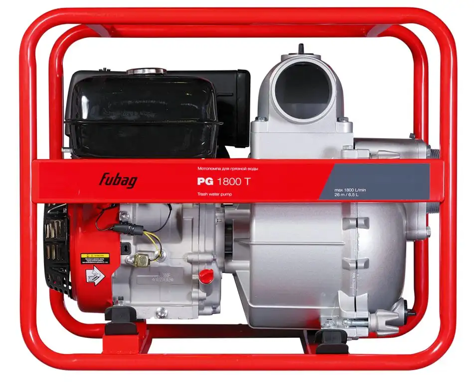 Мотопомпа для сильнозагрязненной воды FUBAG PG 1800 T - фото товара