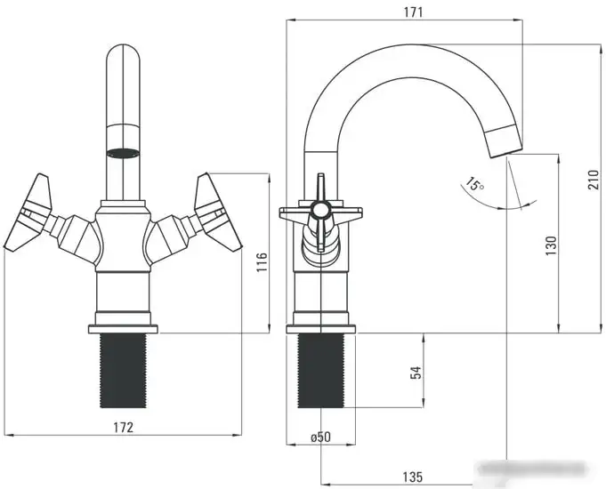 Смеситель Deante Temisto BQT 021D - фото товара
