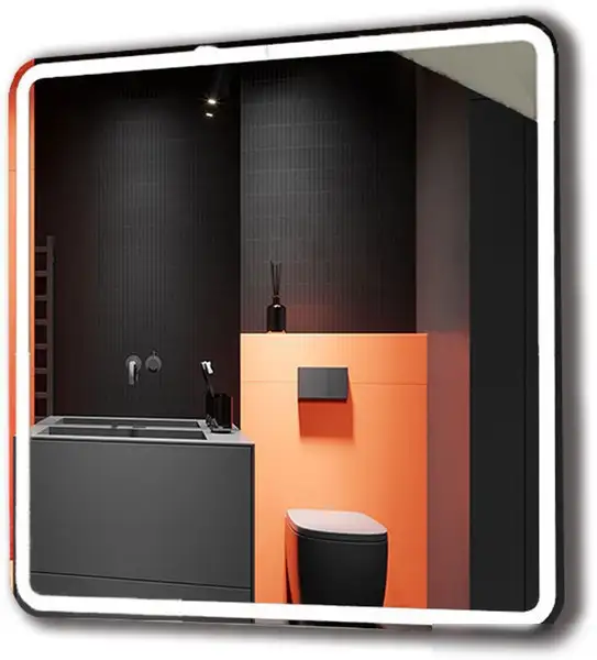Пекам Зеркало Marta 1 80x80 marta1-80x80dpcl (с подсветкой, сенсором на взмах руки, подогревом и часами) – фото товара