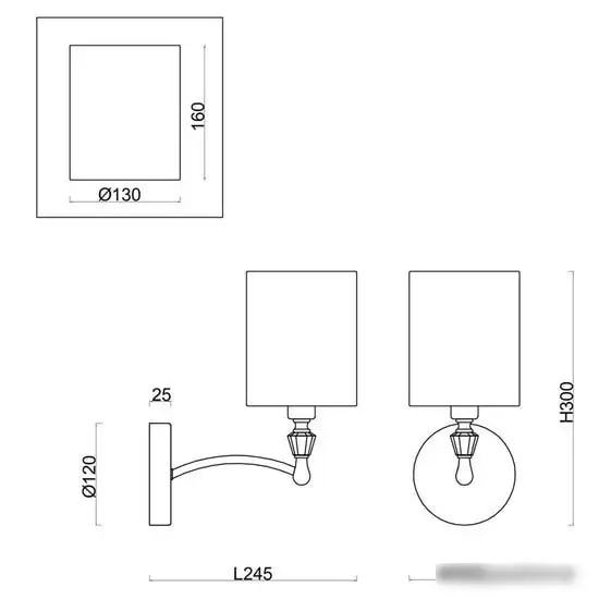 Бра Freya Riverside FR1007WL-01BS – фото товара