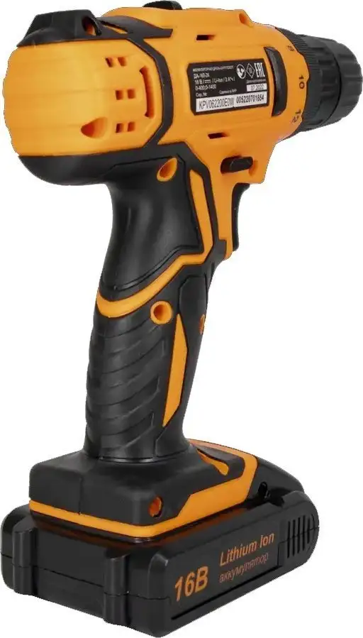 Дрель-шуруповерт Вихрь ДА-К16/2А (с 2-мя АКБ, кейс) – фото товара