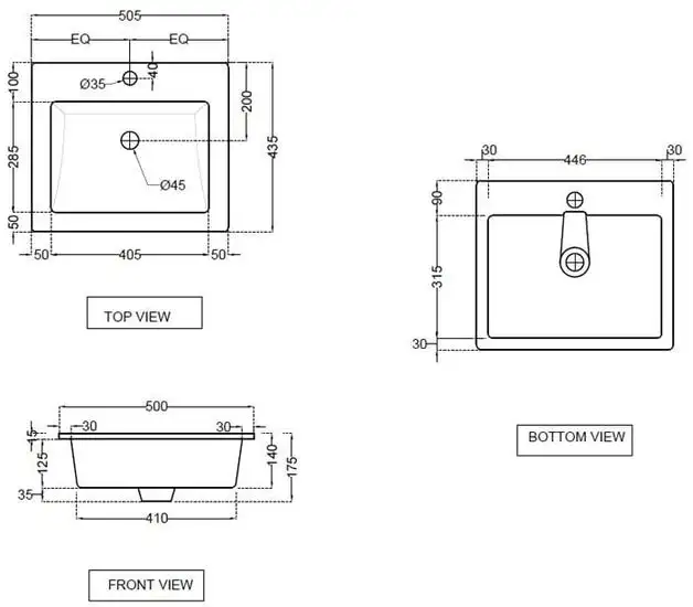 Умывальник Jaquar KUS-WHT-35601 - фото товара