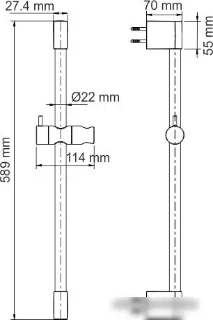 Душевая штанга Wasserkraft A191 - фото товара