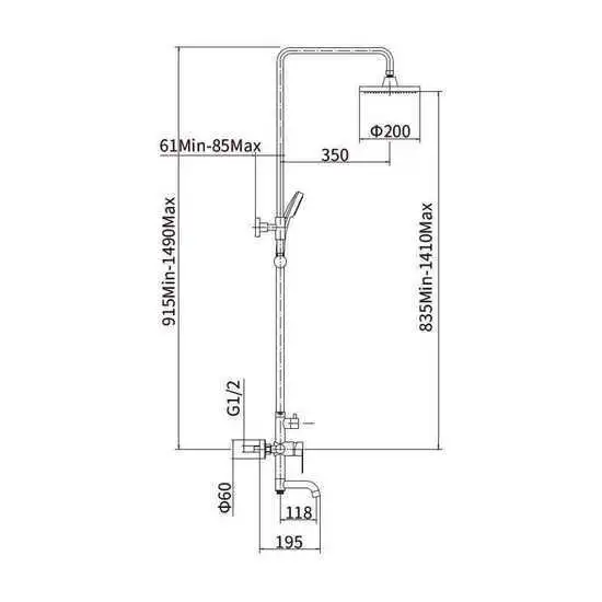 Душевая система Fashun A52415 - фото товара