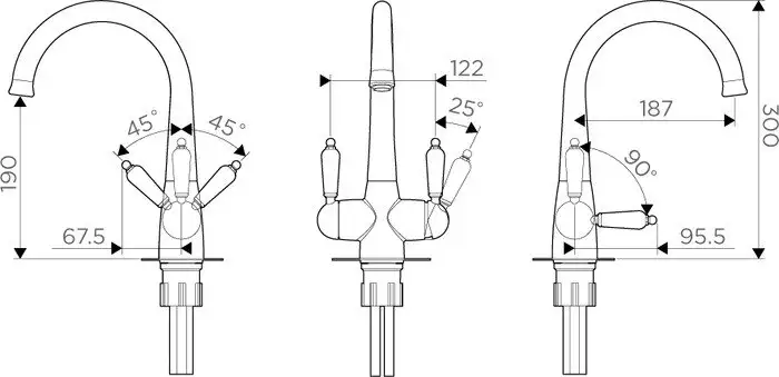 Смеситель Omoikiri Okinawa-2-SI - фото товара