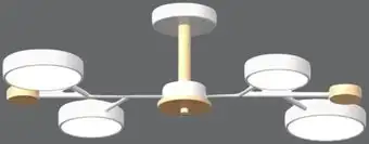 Люстра средней высоты LED4U L3213-670 WH – изображение в каталоге