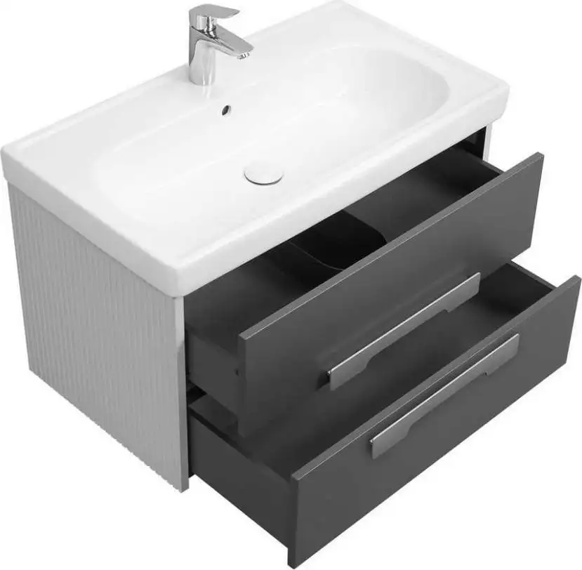 Акватон Тумба под умывальник Ар-Деко 65 1A291401DD8D0 (серый кобальт) – фото товара