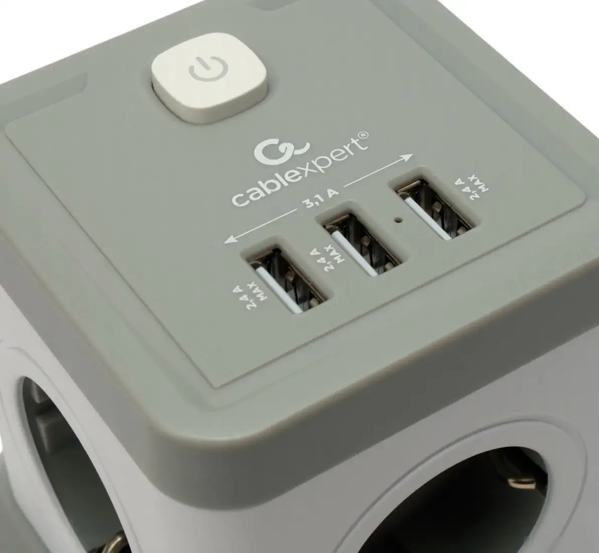 Сетевой фильтр Cablexpert TWR-4-U3-W-3 – фото товара