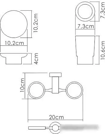 Держатель для мыльницы и стакана Wasserkraft K-28226 – фото товара