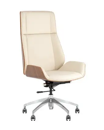 Офисное кресло TopChairs Crown SN A312-A 8383-1 Walnut Back (бежевый) – изображение в каталоге