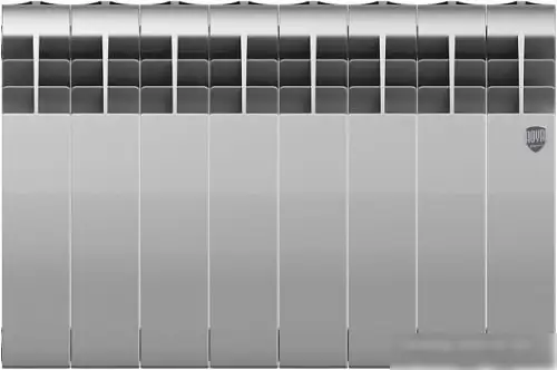 Биметаллический радиатор Royal Thermo BiLiner 350 Silver Satin (8 секций) - фото товара