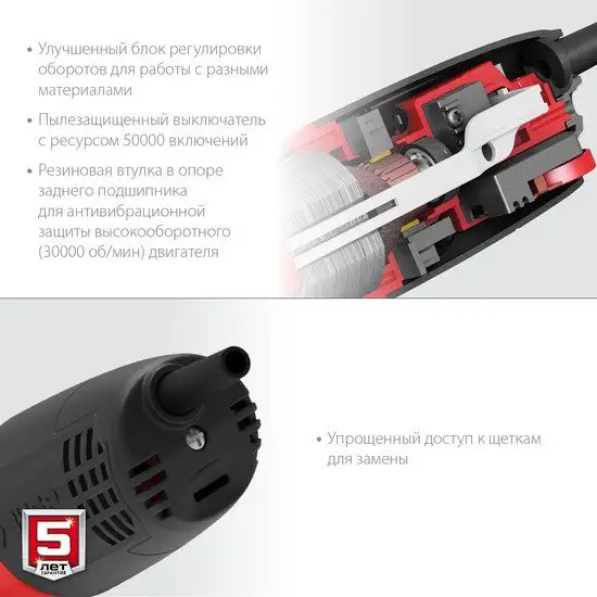 Угловая шлифмашина Зубр Мастер УШМ-125-1105 ЭТ – фото товара