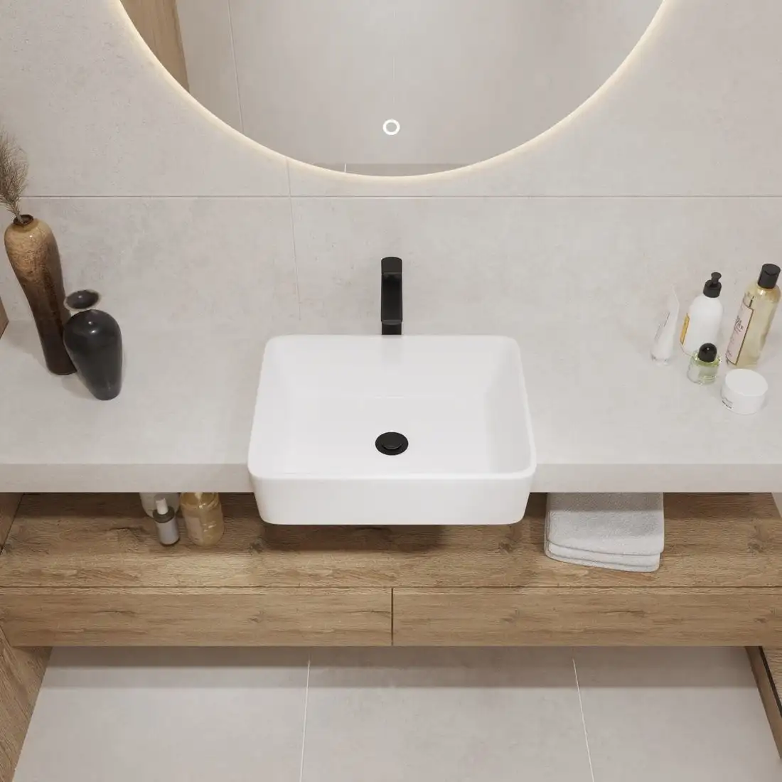 Умывальник Lauter 21675 + клапан 21190W - фото товара