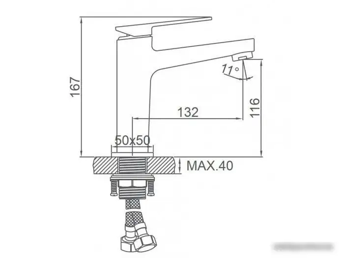 Смеситель Ledeme L1078B - фото товара