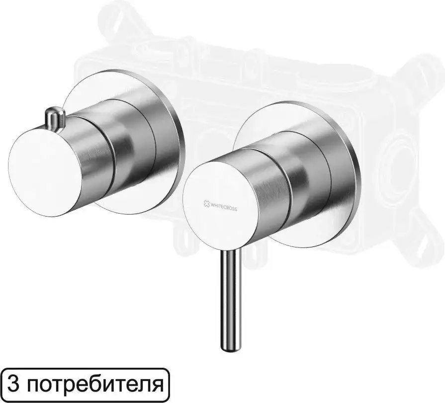 Смеситель Whitecross Y1243NIB (брашированный никель) - фото товара