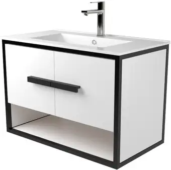 Дабер Тумба под умывальник 009 WeltWasser Deilbach 7517-70 Т9.7W.2.5 (черный/белый) – изображение в каталоге