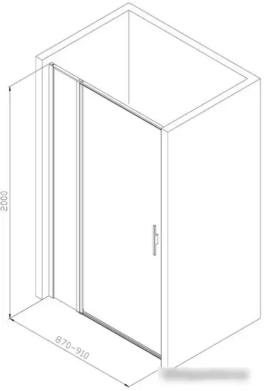 Душевая дверь Allen Brau Priority 3.31003.BBA - фото товара