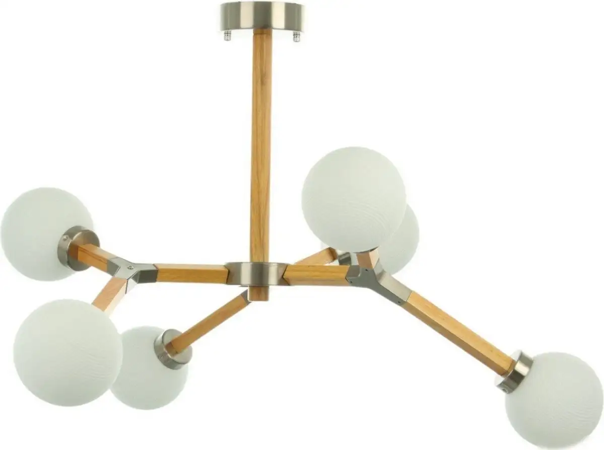 Подвесная люстра BayerLux Молекула 10777126 (сатин/коричневый) – фото товара