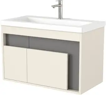 Дабер Тумба под умывальник 016 Тобага/Эридан 80 Т16.8Т.0.19 (бежевый/серый) – изображение в каталоге