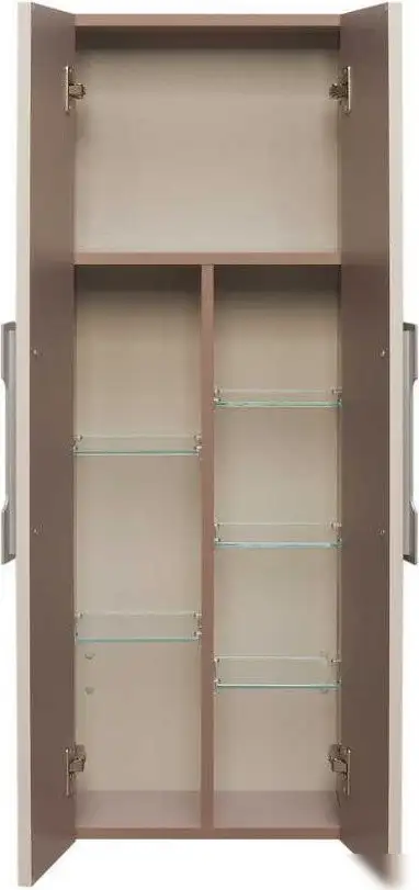 Акватон Шкаф-полупенал для ванной Ар-Деко 1A284703DD6E0 (кашемир) – фото товара