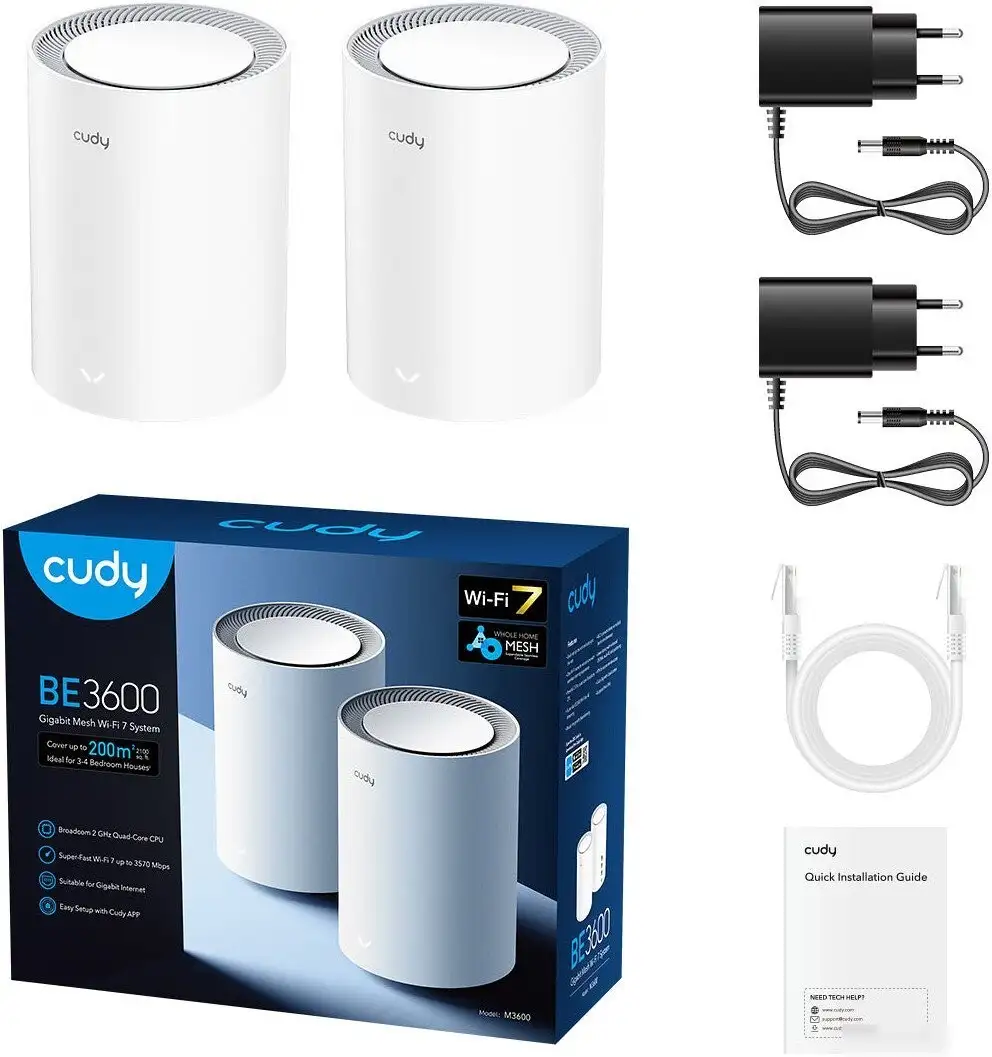 Wi-Fi система Cudy M3600 1.0 (2-Pack) – фото товара
