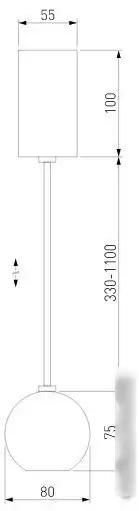 Подвесная люстра Elektrostandard 50215/1 LED (черный жемчуг) – фото товара