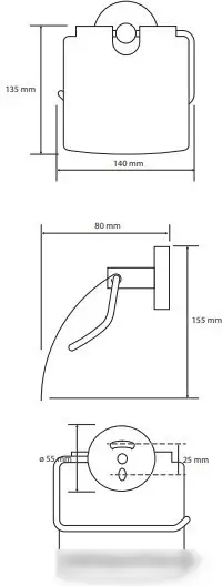 Держатель для туалетной бумаги Bemeta Brilo 161112010 – фото товара