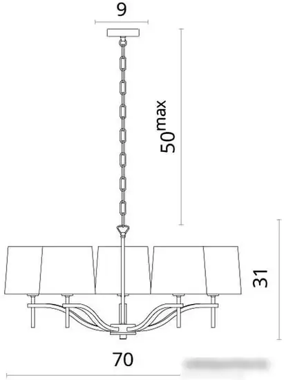 Подвесная люстра Divinare Soprano 1341/02 LM-5 – фото товара