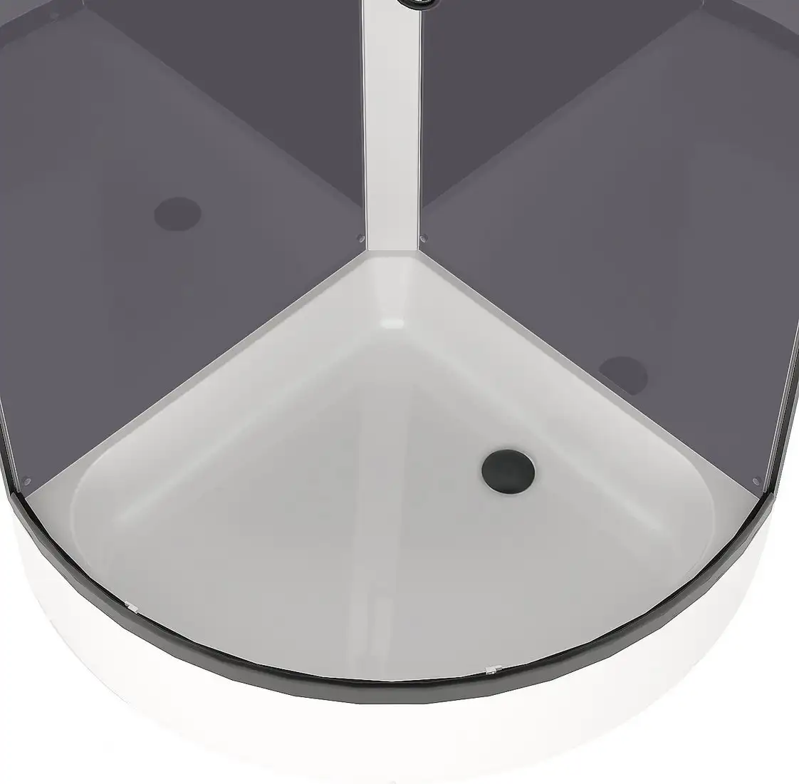 Душевая кабина Domani-Spa Simple 99 Mid 90x90 DS01Sm99MGrCl00.Gt-V1.2-Black - фото товара