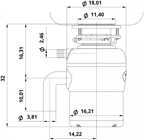 Измельчитель пищевых отходов ARFEKA Premium FWD Medium - фото товара