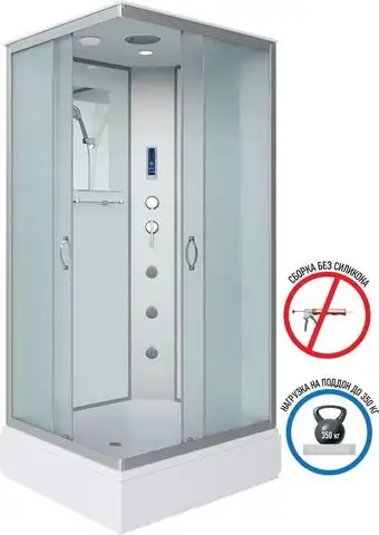 Душевой уголок Niagara NG-33084-14QF 100x80x215 (матовое стекло) - изображение в каталоге