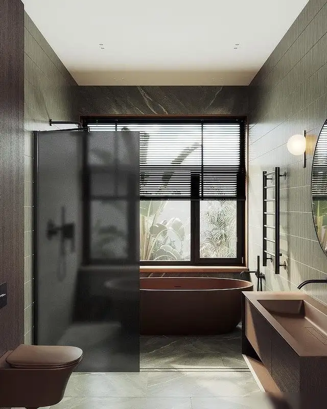Душевая стенка MaybahGlass 99x195 MGD-1356-6ш (графитовое матовое стекло/черный) - фото товара