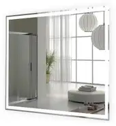 Пекам Зеркало Greta 100x60 greta-100x60spcl (с подогревом, подсветкой, сенсором на прикосновение и часами) – изображение в каталоге