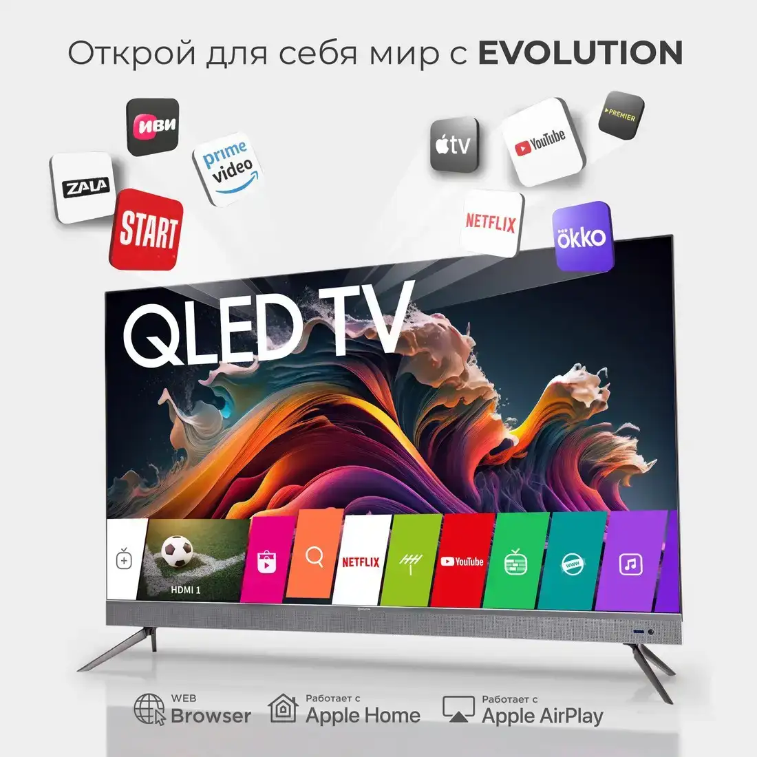Телевизор Evolution WOSQ55MR1SBUHD – фото товара