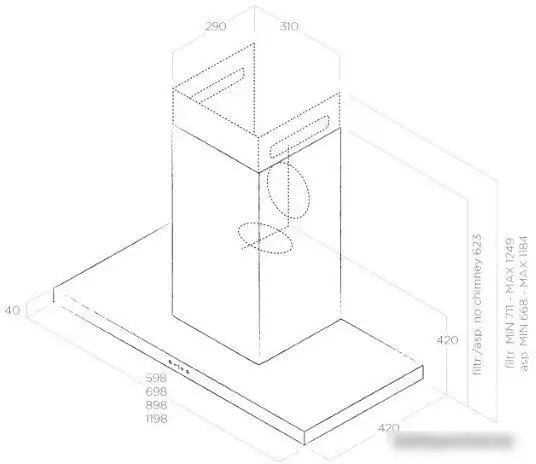 Кухонная вытяжка Elica Thin IX/A/60 - фото товара