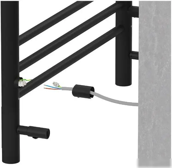 Полотенцесушитель Aquatek Альфа П10 500x900 (Quick Touch, черный муар) - фото товара