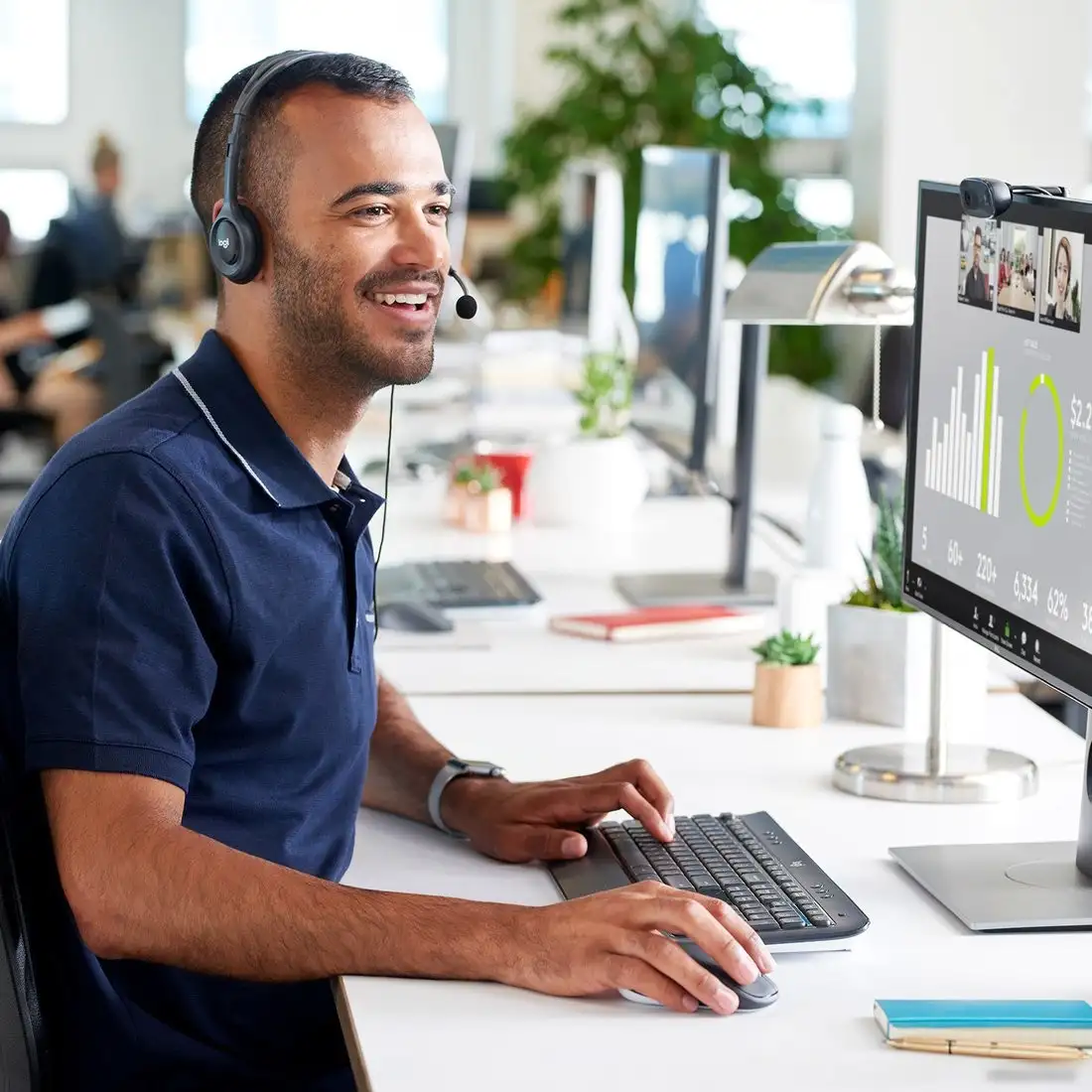 Офисная гарнитура Logitech H111 – фото товара