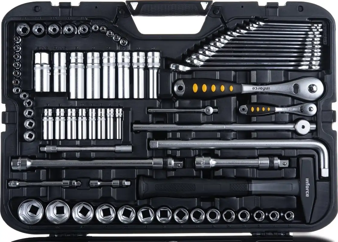 Универсальный набор инструментов Inforce 06-07-17 (136 предметов) – фото товара