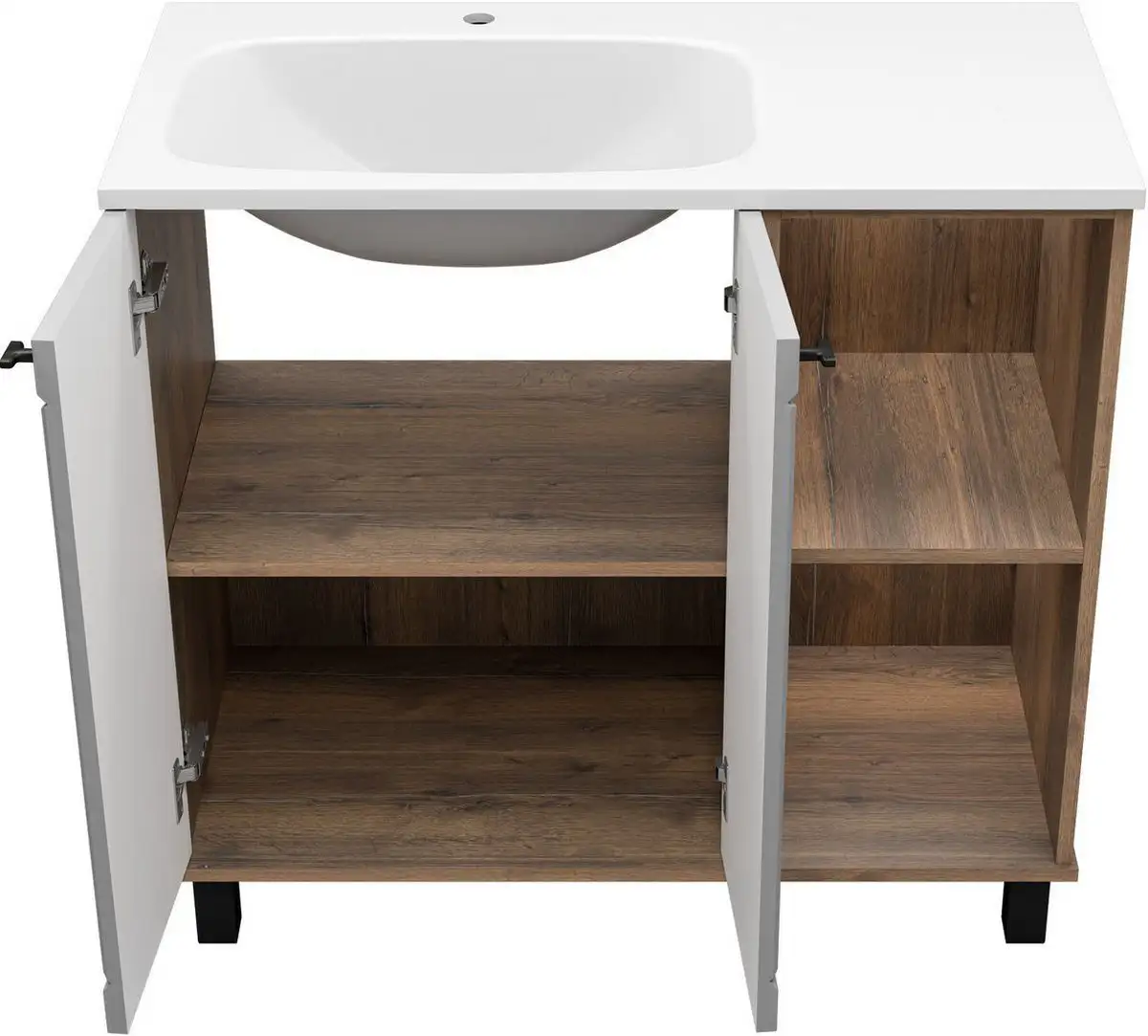 Brevita Тумба с умывальником Lumus 90 LUM-06070-0842ЯL+ФР-00003411 – фото товара