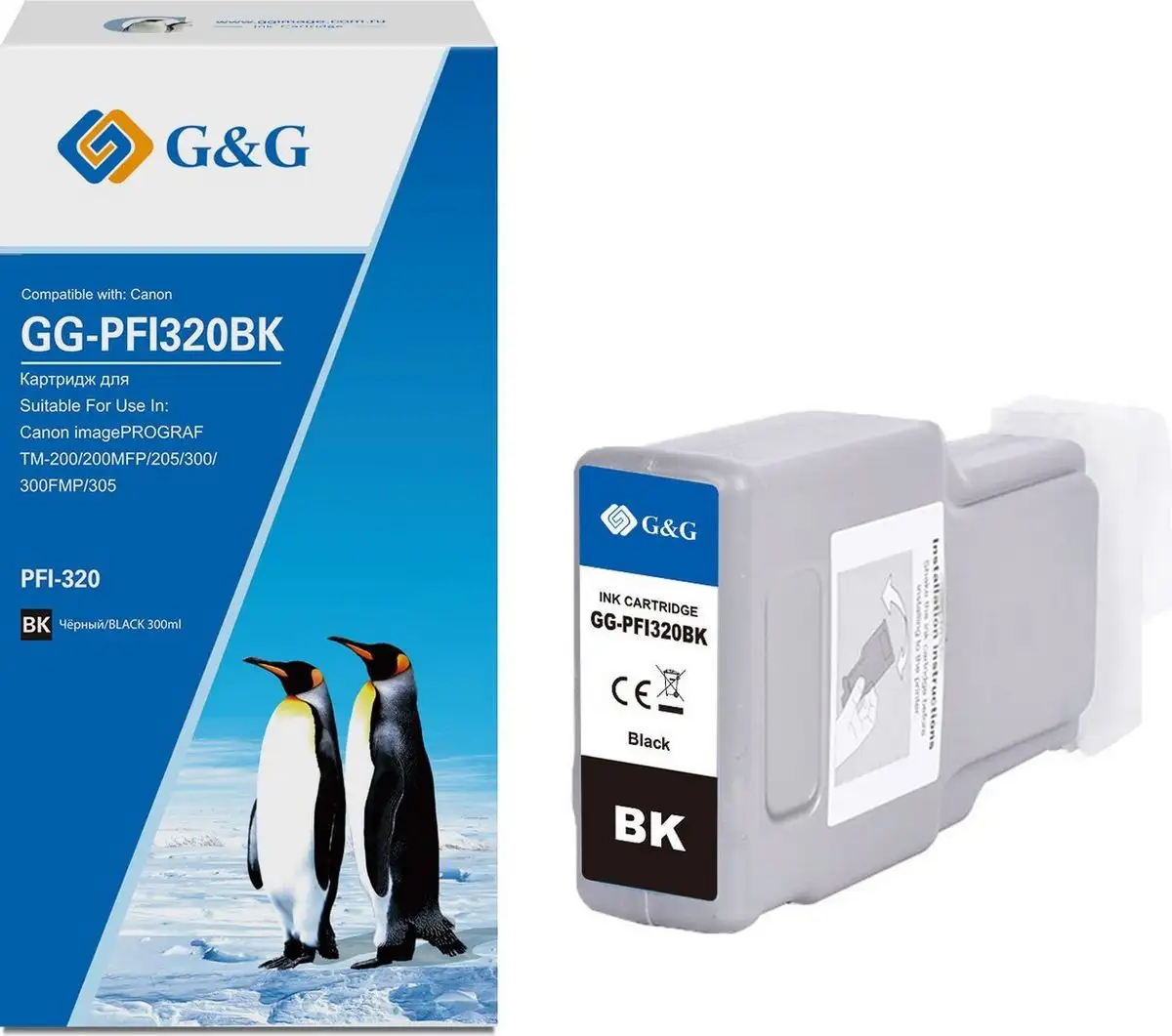 Картридж G&G GG-PFI320BK – фото товара