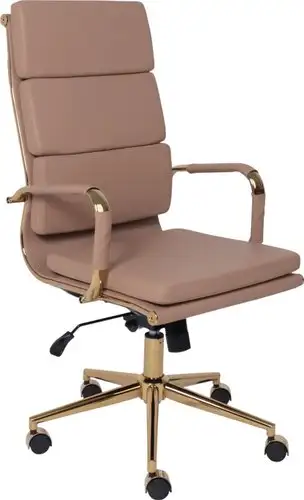 Офисное кресло AksHome Indigo (кофейный/золотой) – изображение в каталоге