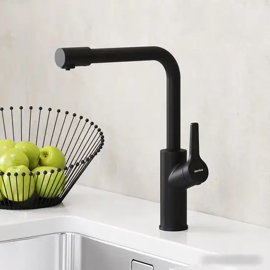 Смеситель Damixa Merkur 710771300 (черный матовый) - фото товара