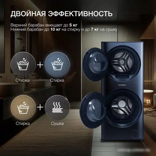 Стирально-сушильная машина Hyundai Nova WMD9425 - фото товара