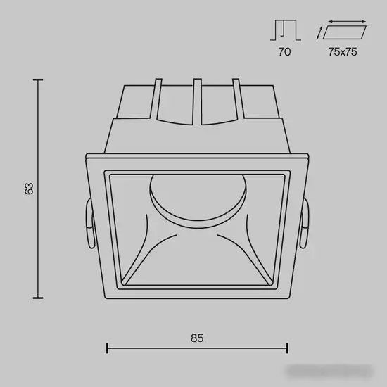 Точечный светильник Maytoni Alfa LED DL043-01-15W3K-SQ-WB – фото товара