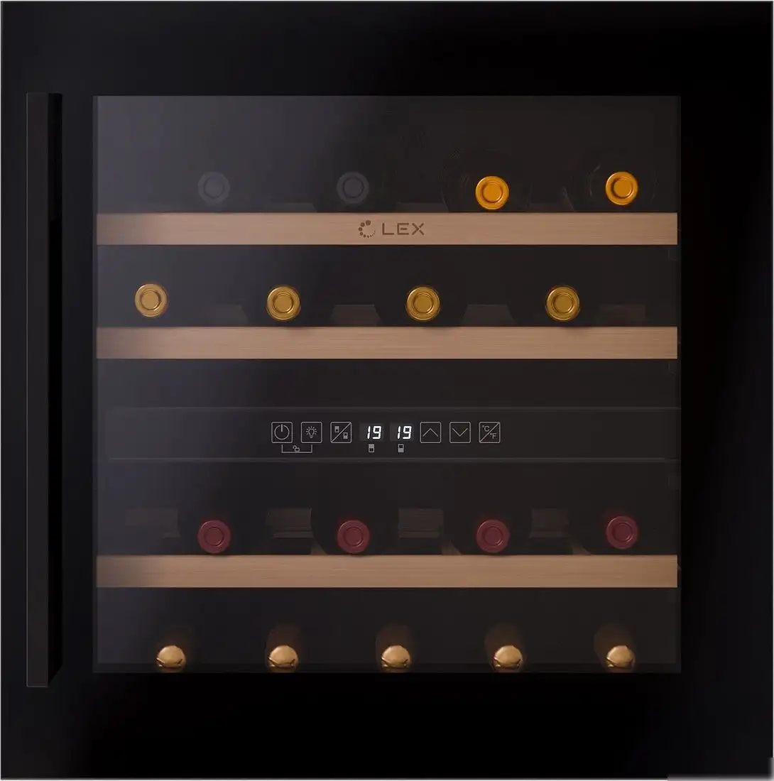 Винный шкаф LEX LWD6036BL Dual Zone — фото товара